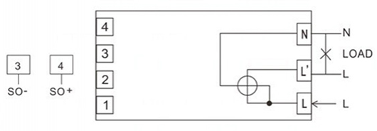 Medidor eléctrico monofásico de vatios-hora de Carril DIN DDS238-2